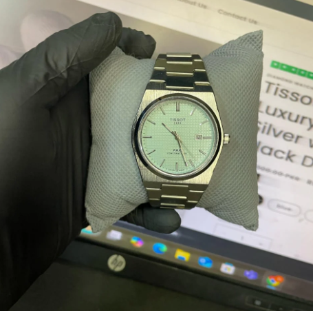 Tissot PRX Luxury Watch – Silver with Tiffany Dial