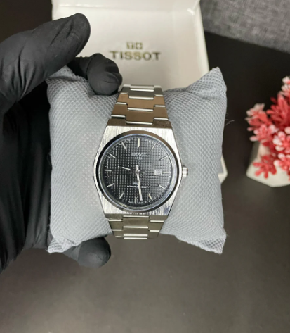 Tissot PRX Luxury Watch – Silver with Black Dial