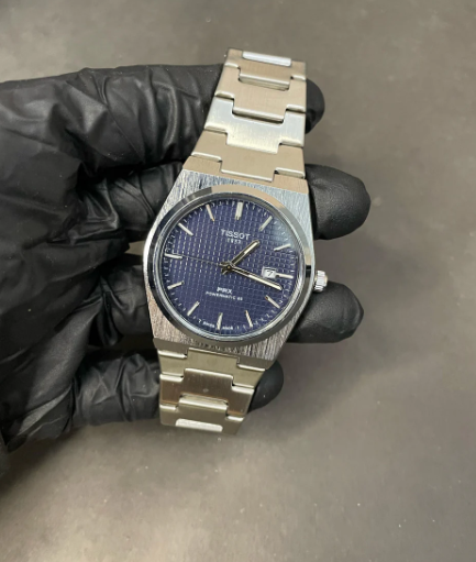 Tissot PRX Luxury Watch – Silver with Black Dial